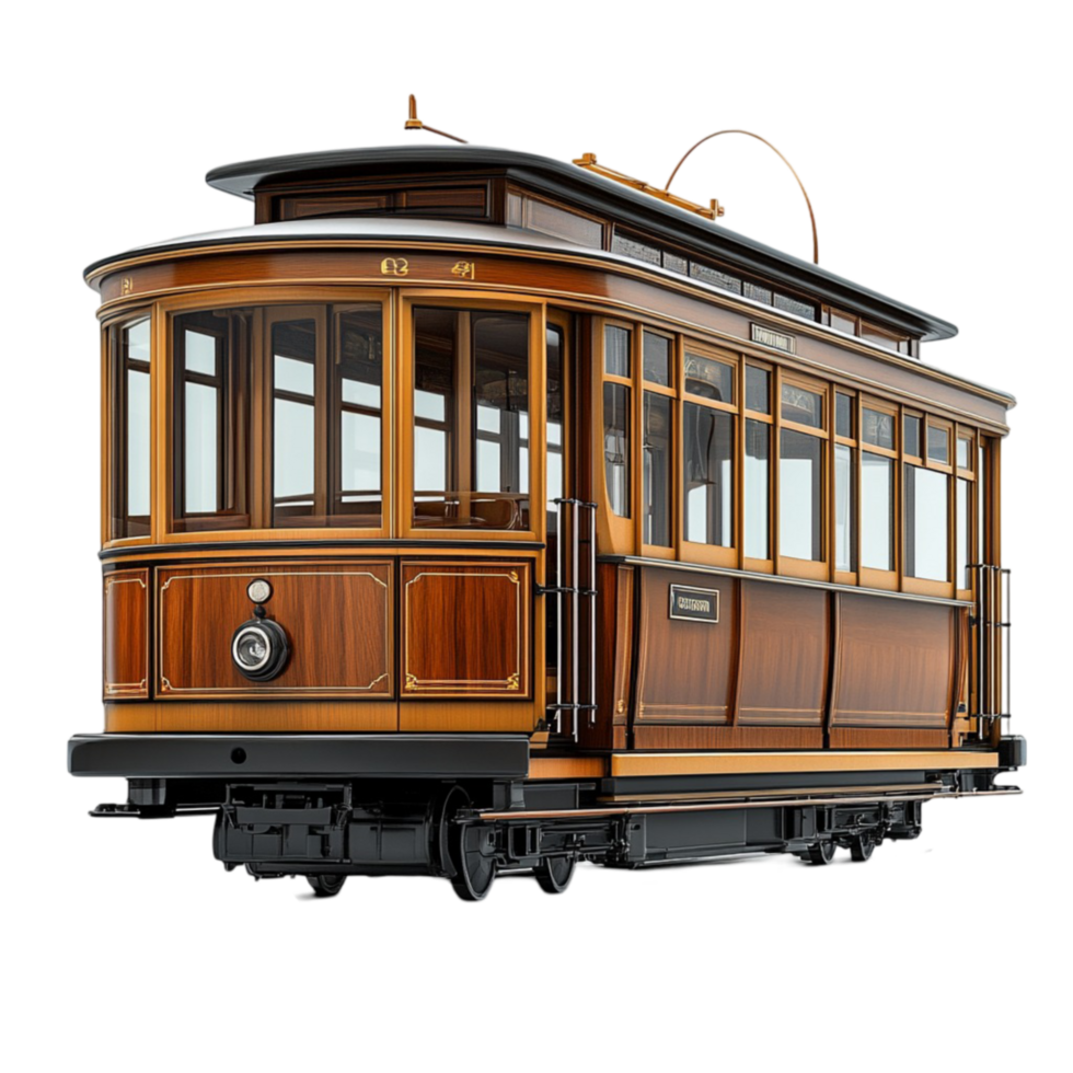 Trolley Car on Transparent Background png