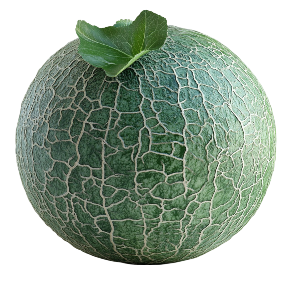 Fresh Melon with Green Leaf png