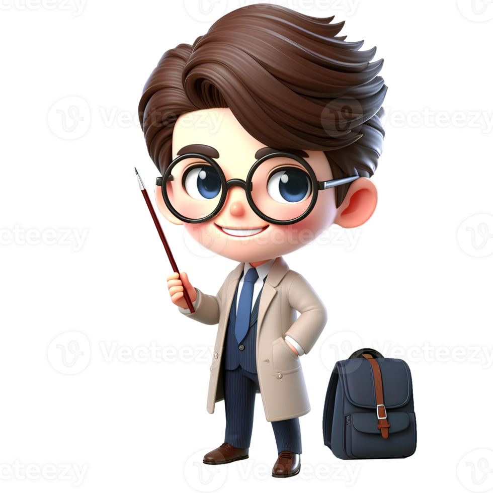 Boy cartoon character isolated with white background png