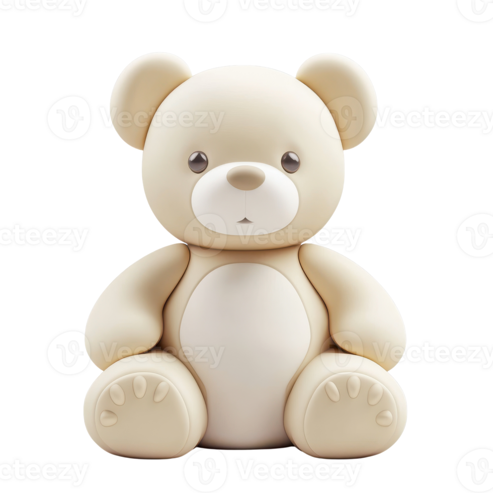 Cute Teddy Bear Icon for Children Themes and Design on transparent background png