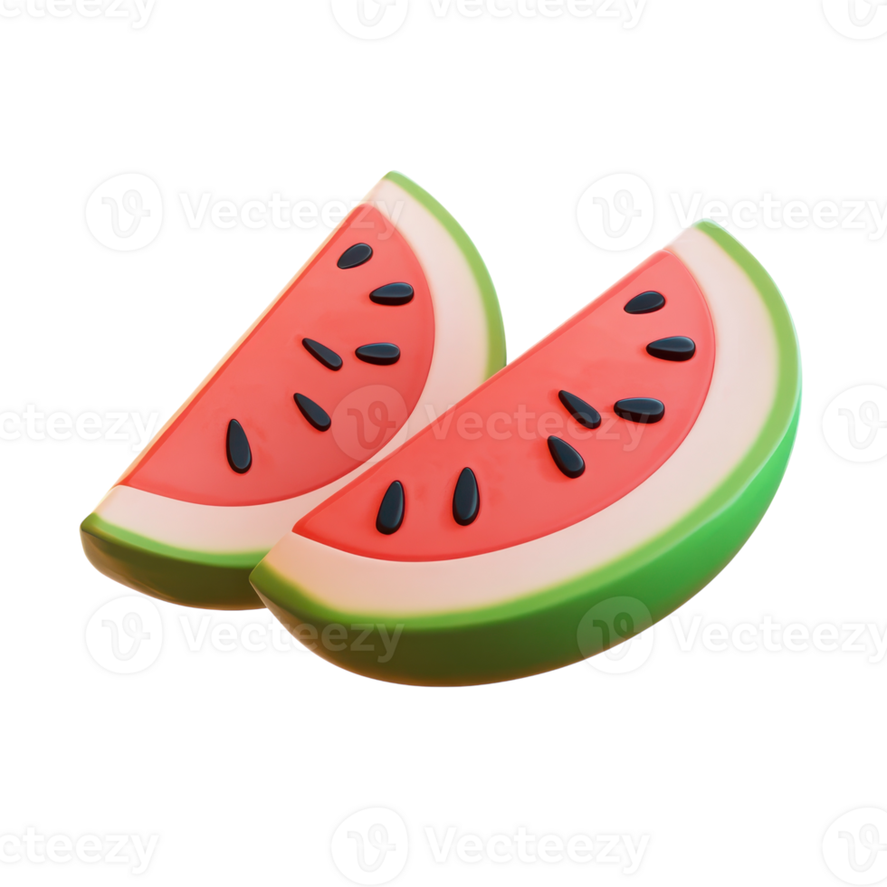 Fresh Watermelon Slices for Summer Refreshment on transparent background png