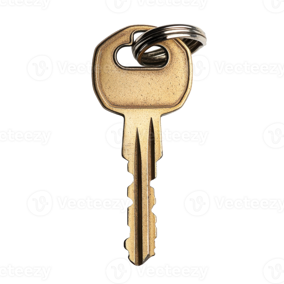 Isolated Car Keys on a White Background for Automotive Marketing on transparent background png