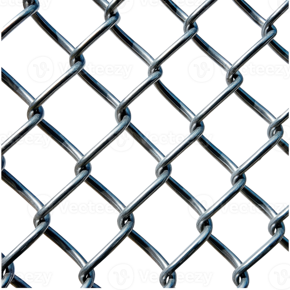 Chain Link Fence Isolated for Security and Privacy Use on transparent background png