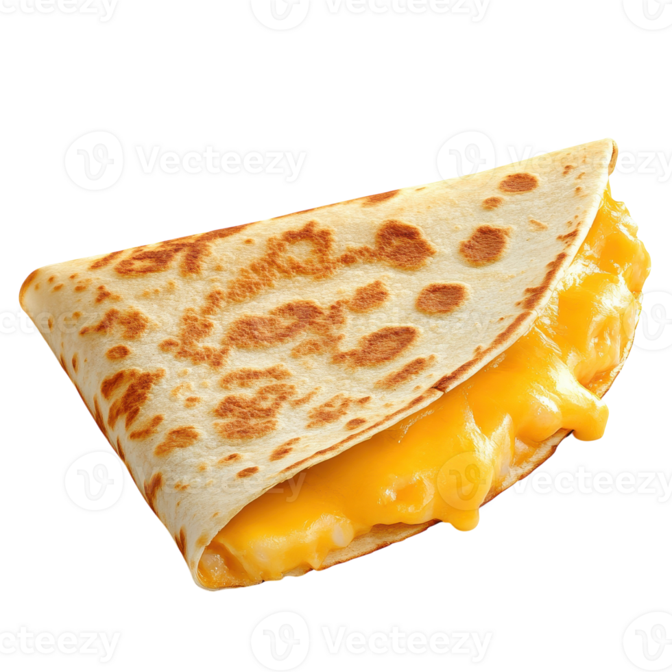 Delicious Cheese Quesadilla Perfect for Mexican Cuisine Lovers on transparent background png