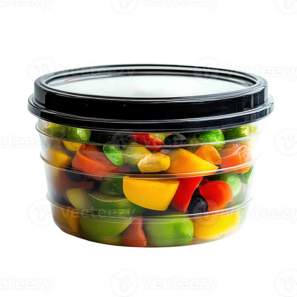 Versatile Durable Plastic Food Storage Container for Kitchen Organization on transparent background png