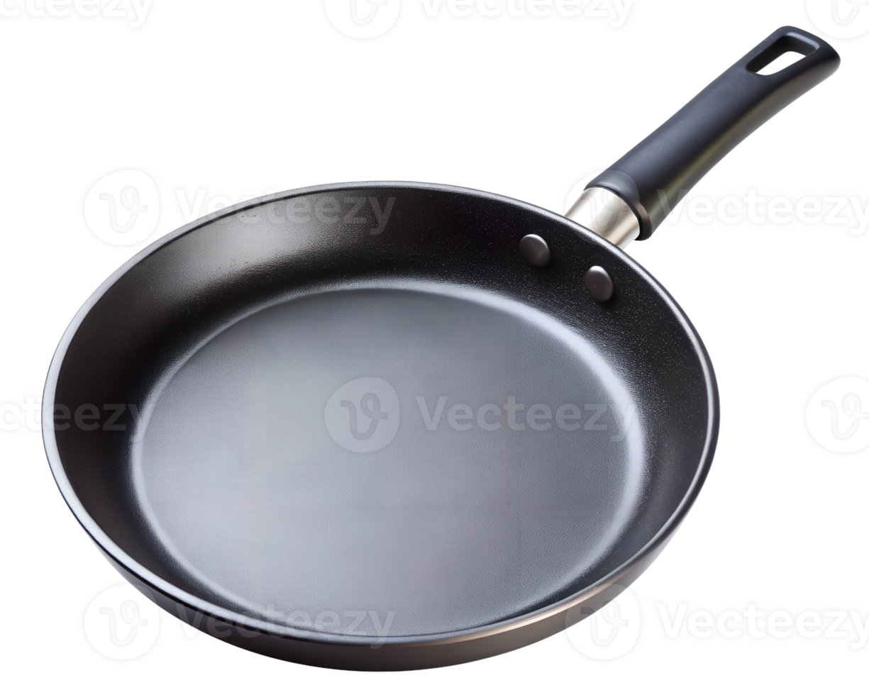Nonstick frying pan on a plain background transparent png