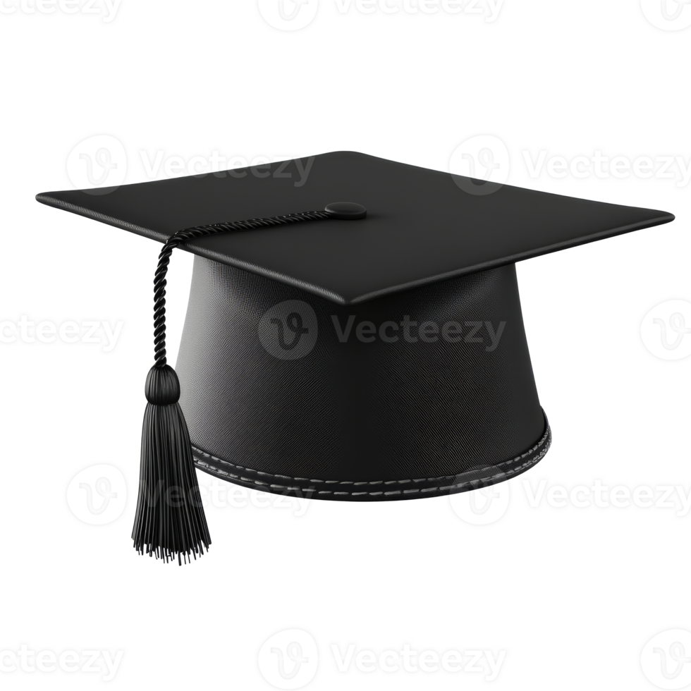 Black cap on white background isolated transparent png