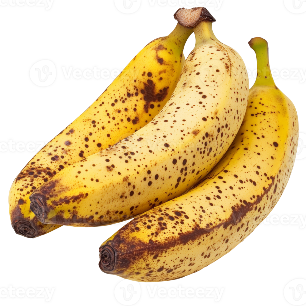 Spotted bananas perfect for bakingsmoothies isolated transparent png