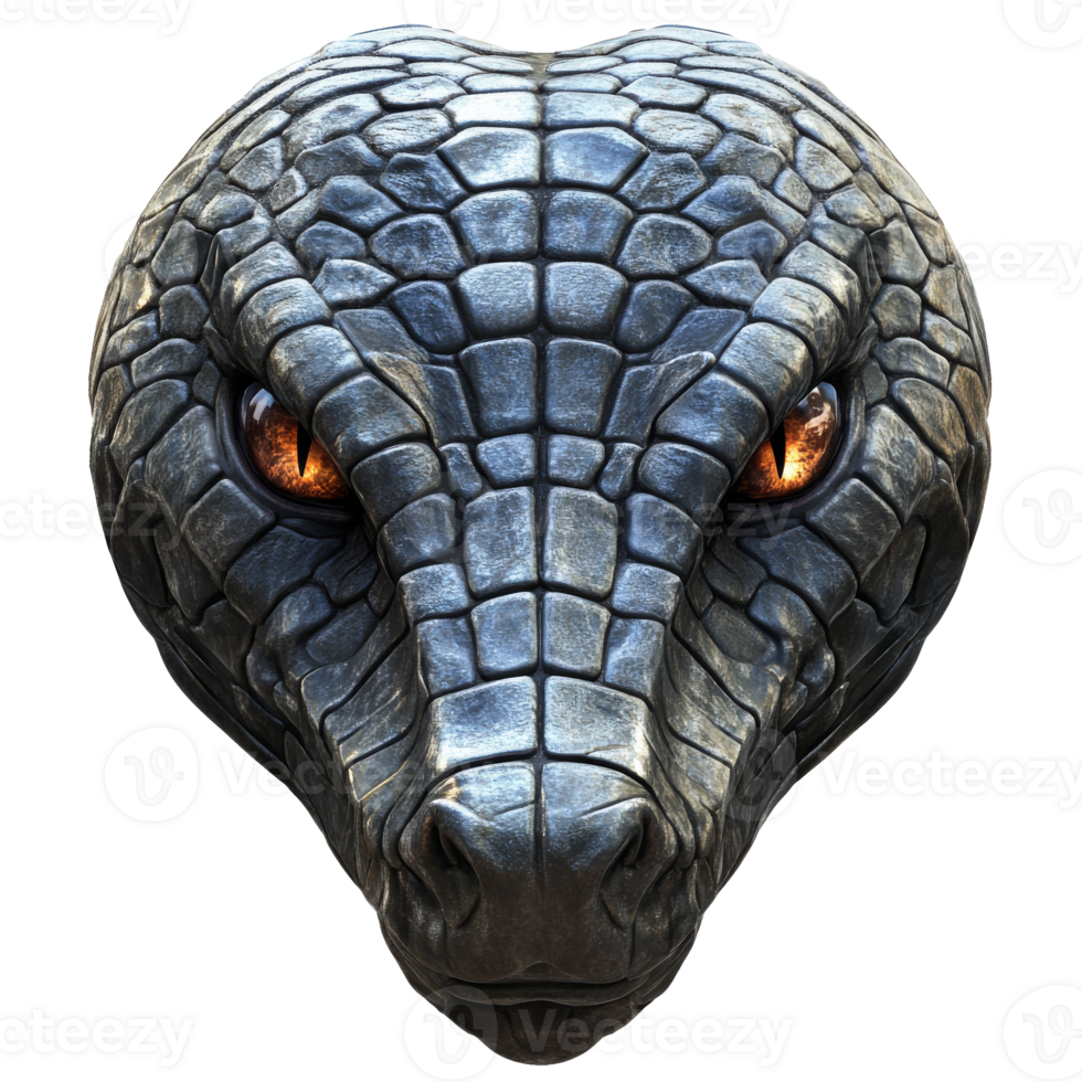 Dragon like creatures head detail isolated transparent png