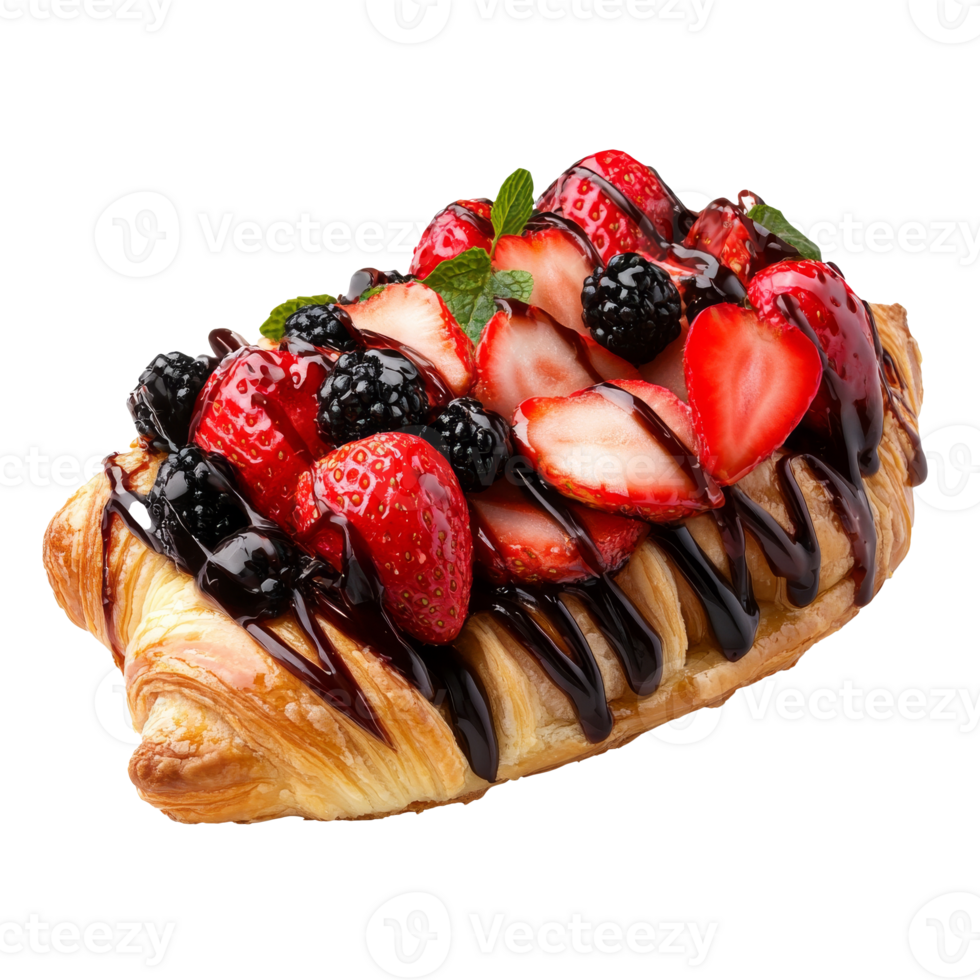 Berry chocolate pastry delight transparent png