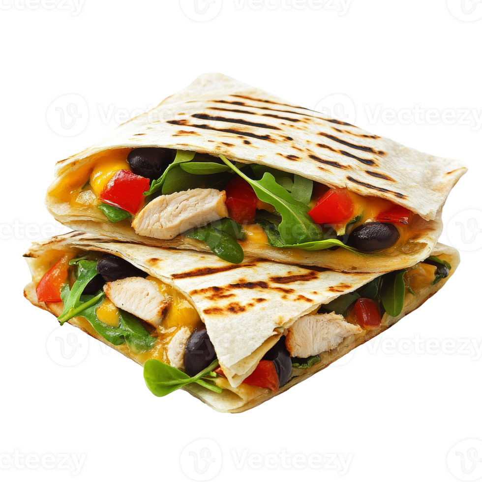 Grilled chicken wraps with veggies transparent png