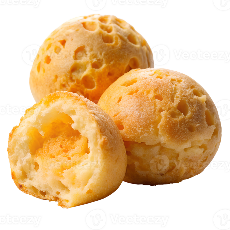 Golden brown cheese bread rolls baked png