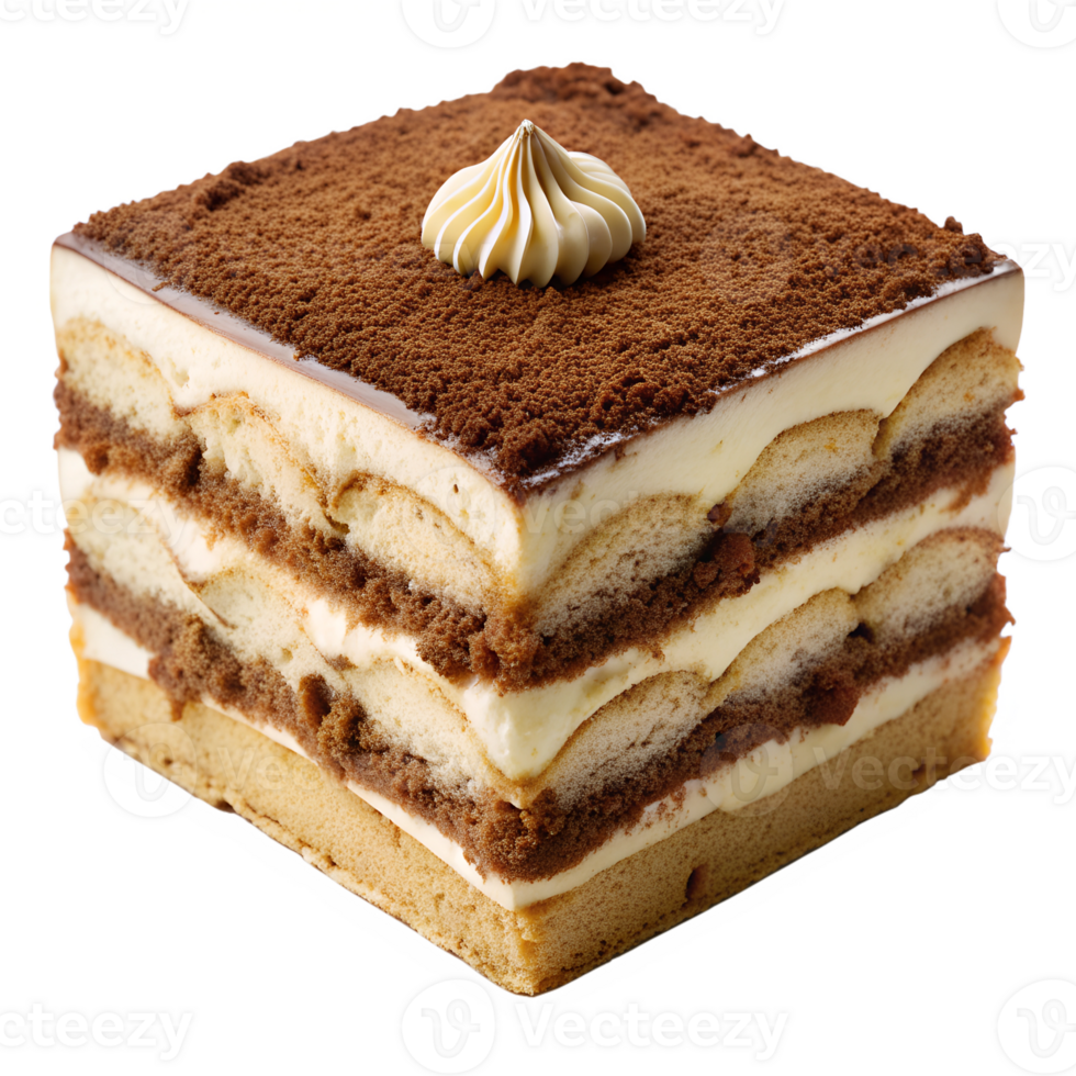 Creamy cocoa layered dessert png