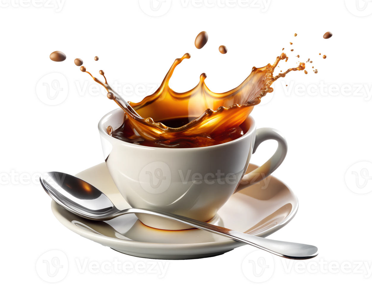 Morning coffee splashes everywhere png