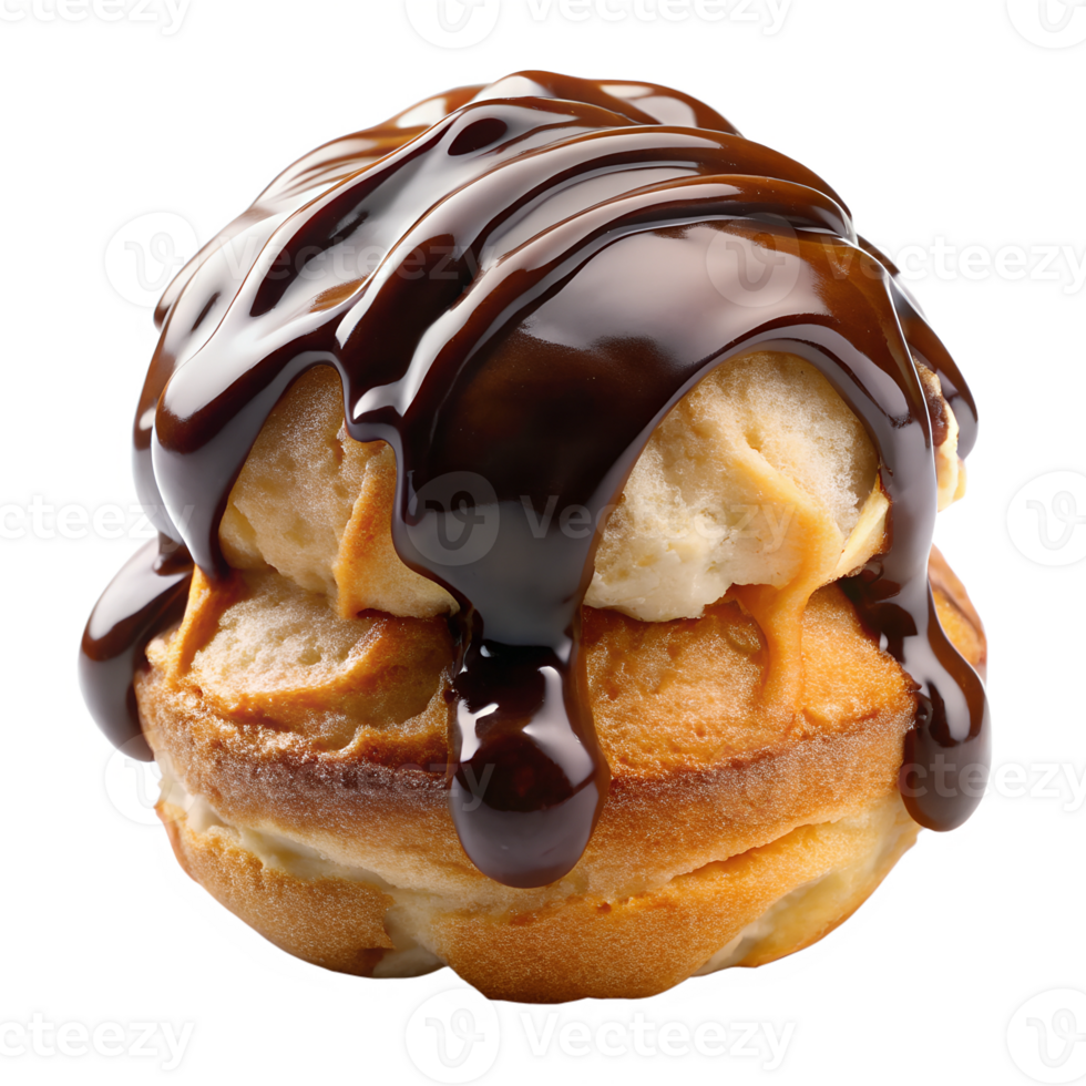 Tasty dessert with ice cream chocolate png