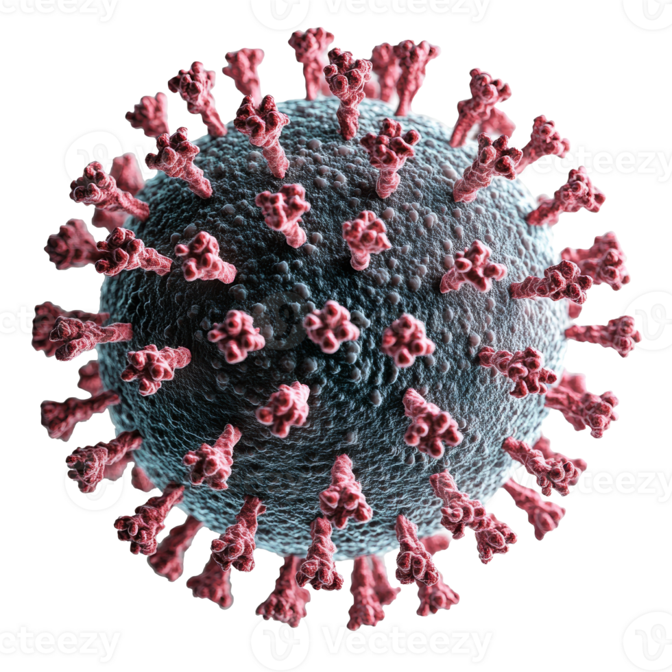 Microscopic view of virus structure png