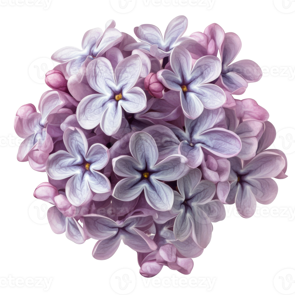 Purple lilac flowers captured in bright sunlight png