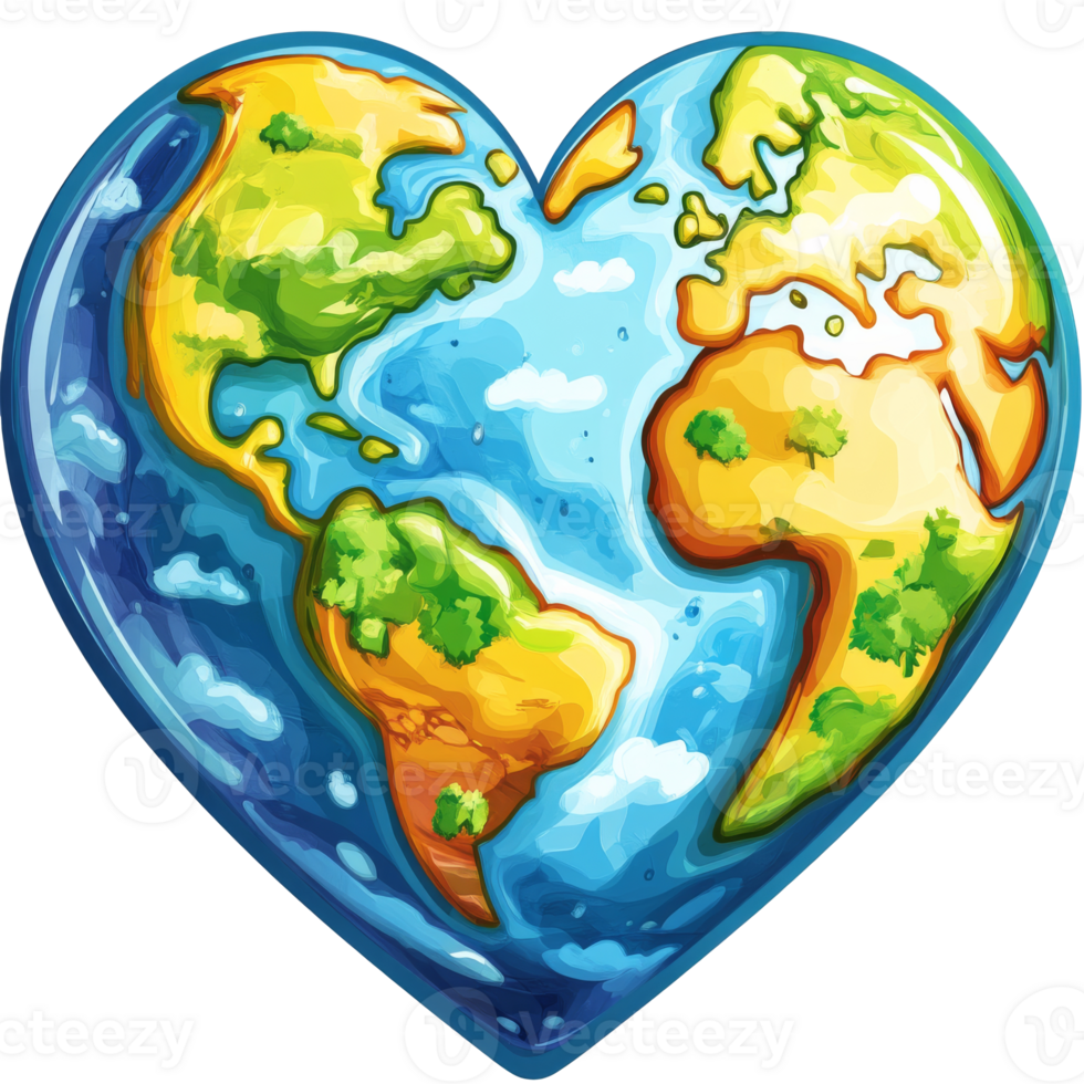 Heart shaped illustration of love and unity png