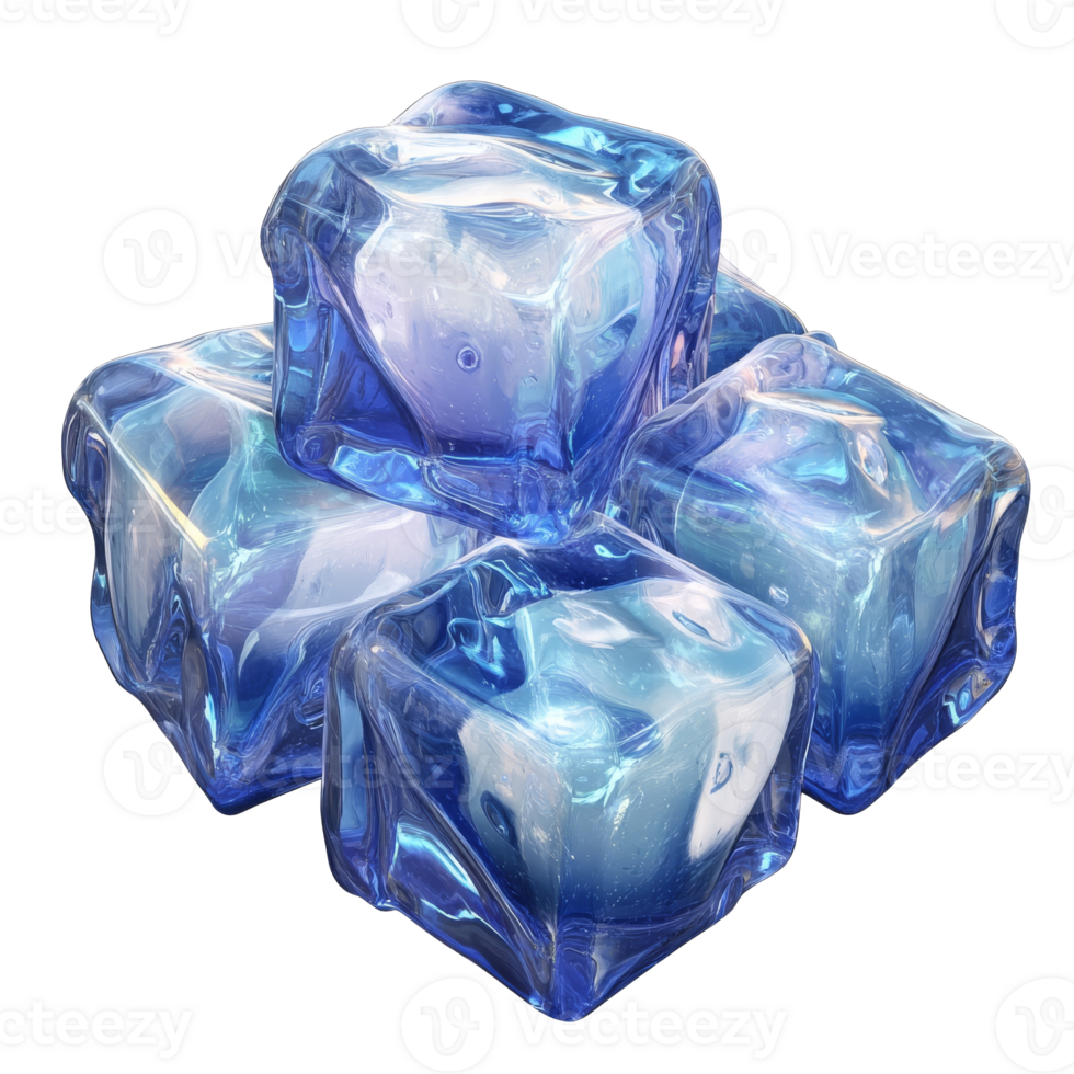 Stacked colorful ice cubes on a flat surface png