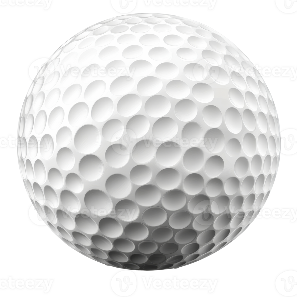 Textured golf ball on white backdrop png