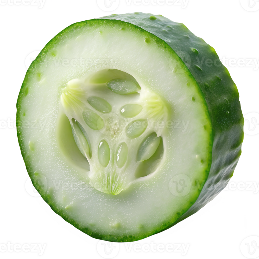 Sliced cucumber highlighting its texture png