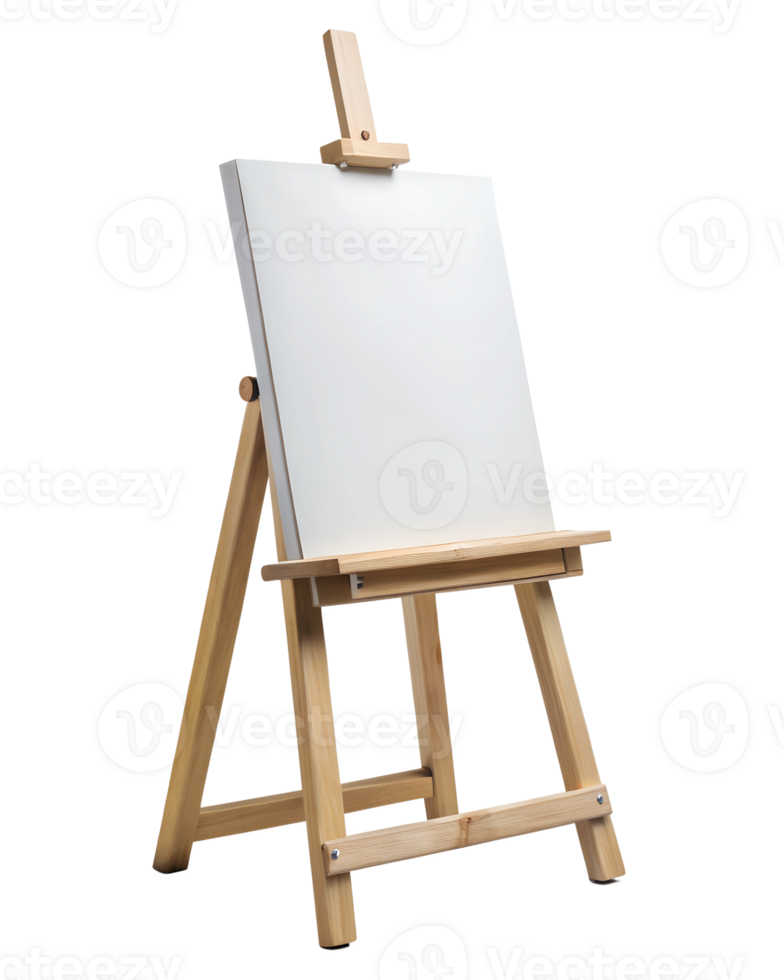 A blank easel ready for creative expression in art png