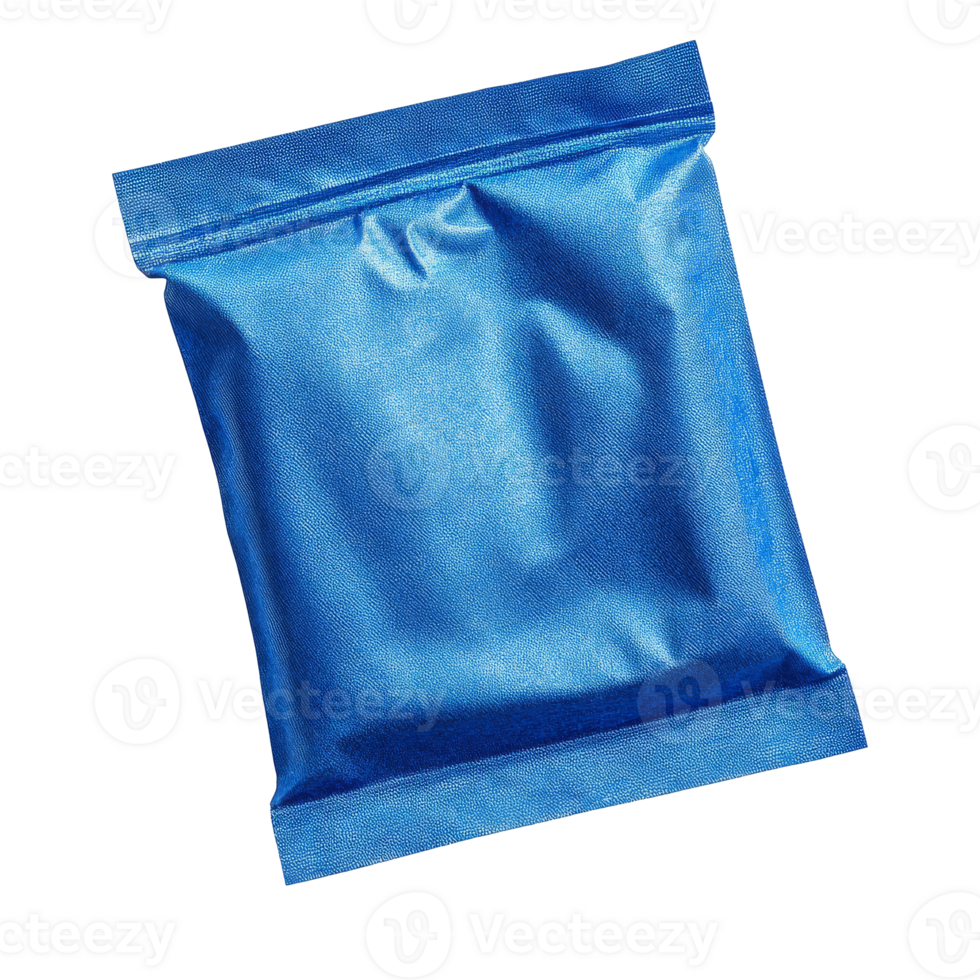 Blue packet on white, unlabeled png