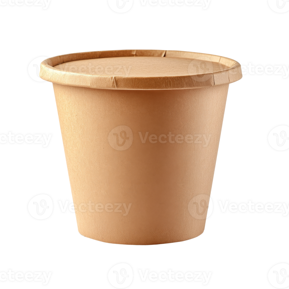 Simple brown paper cup designed for various uses png