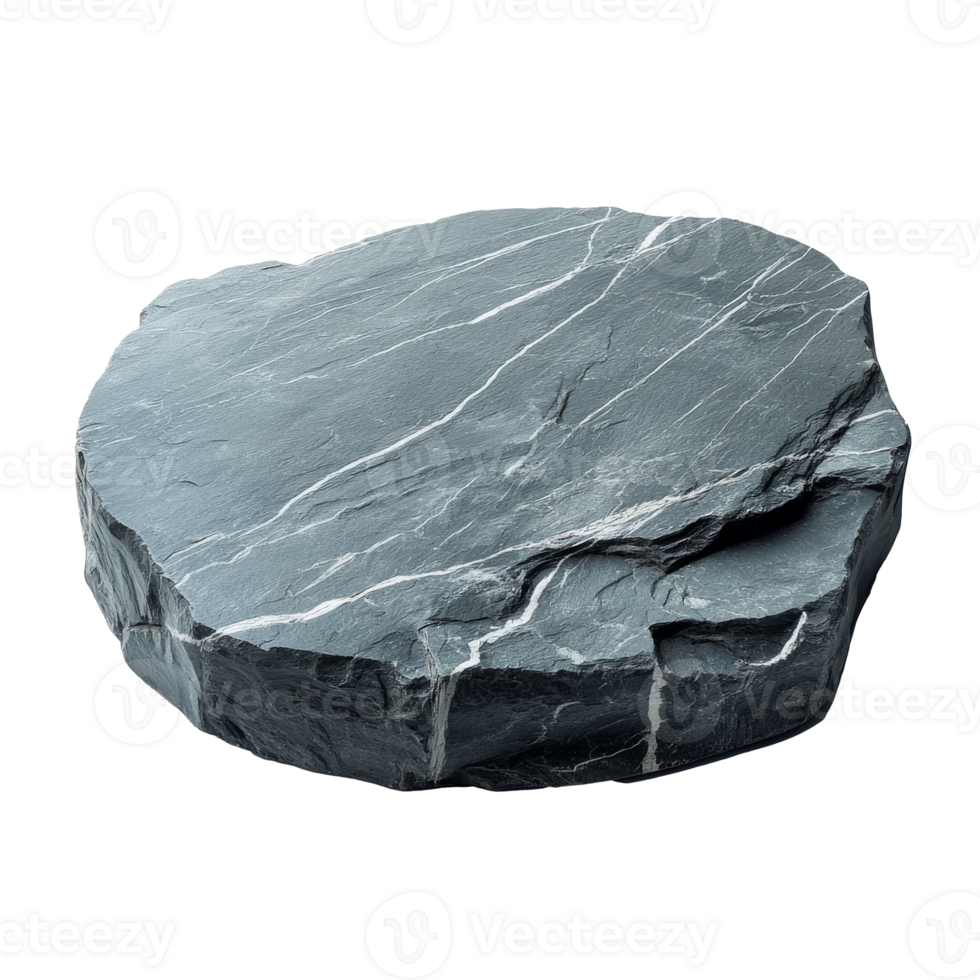 Smooth flat stone with natural patterns png