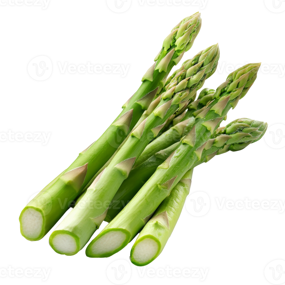 Fresh asparagus bundle on a light background png
