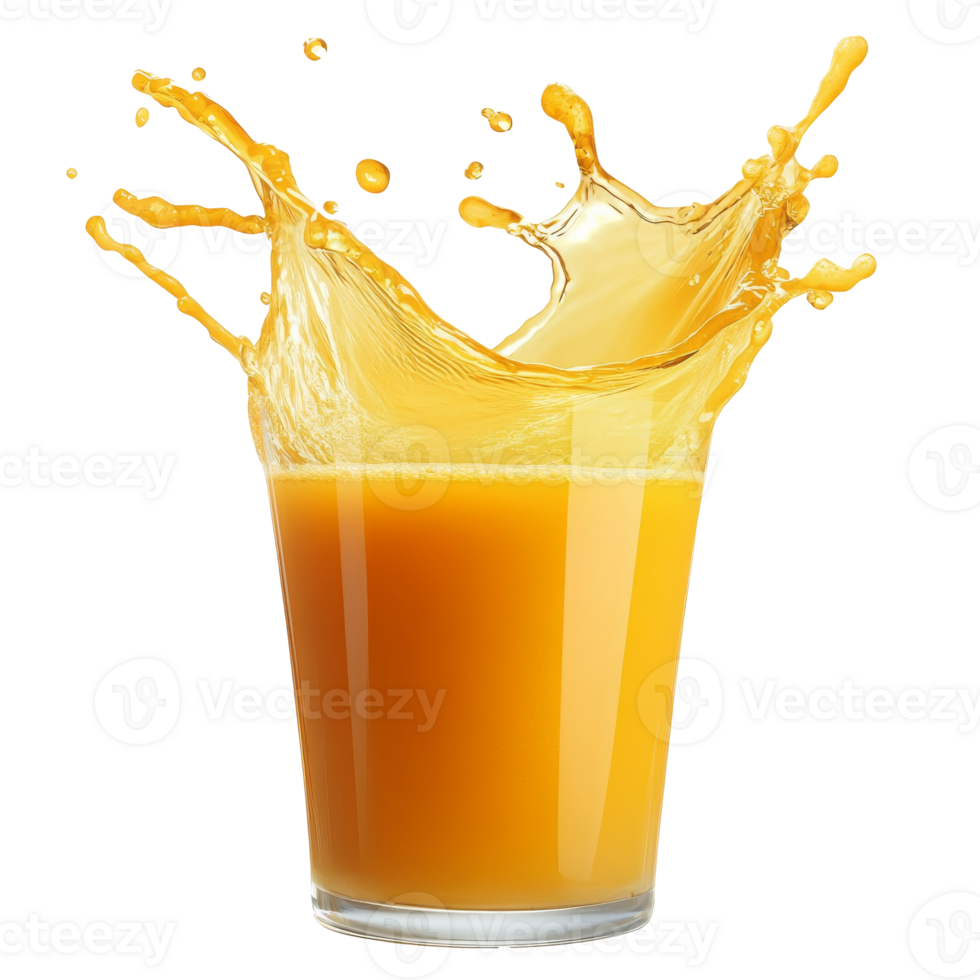Daylight splashes of fresh orange juice png