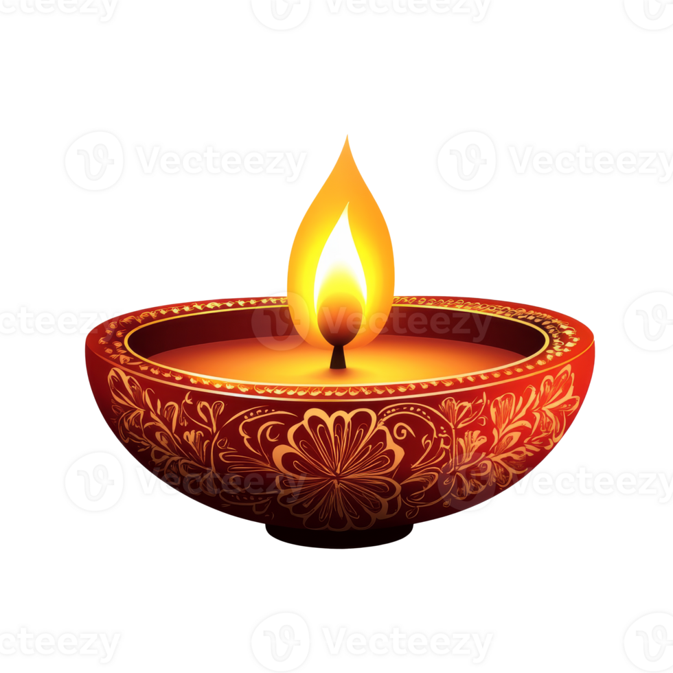 An oil lamp brightening a festive scene png