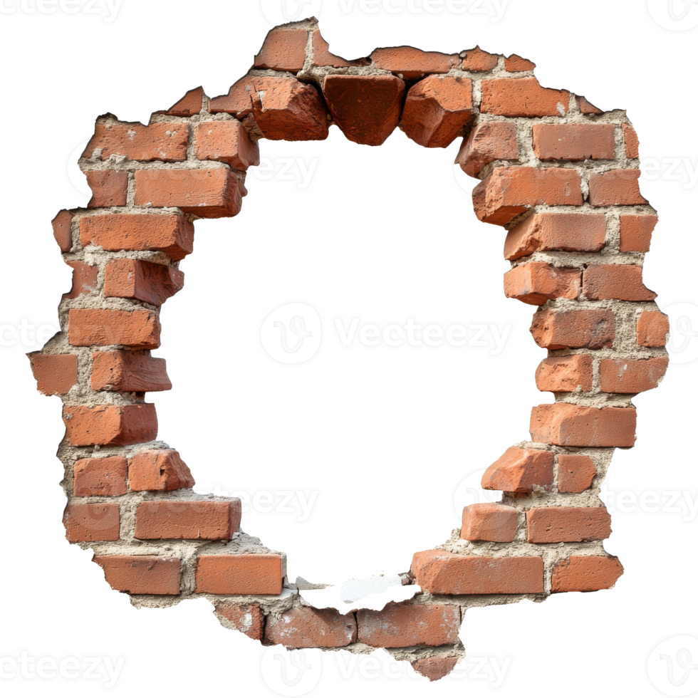 Daylit brick wall with empty space png