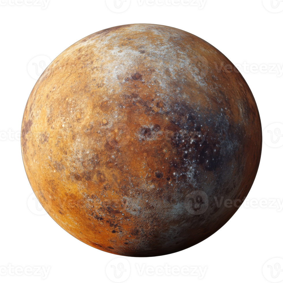 Close up of a textured planetary surface png
