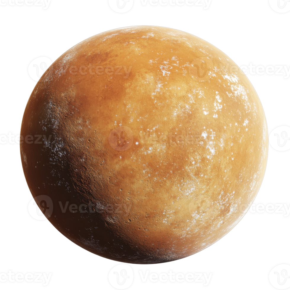 Mercurys rocky surface features highlighted png