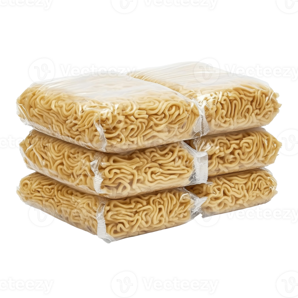 Instant noodle packages on white png