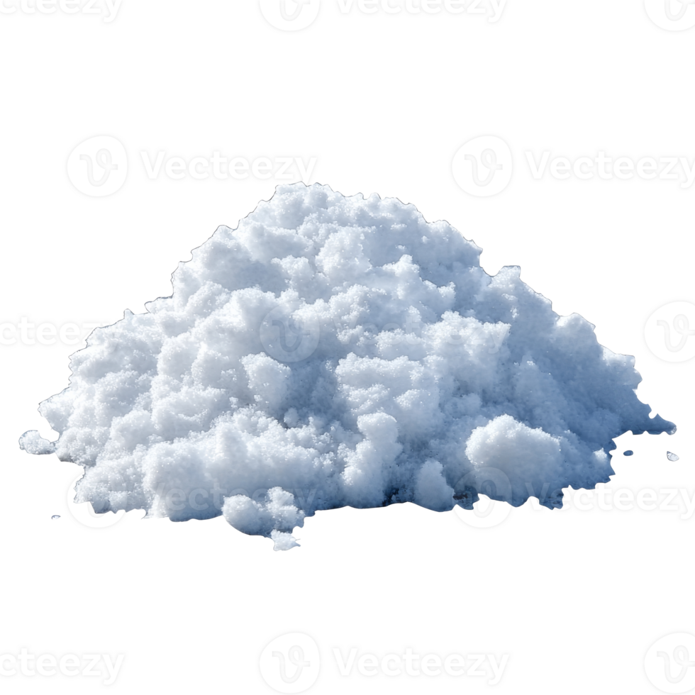 A fluffy mound of fresh snow in winter landscape png