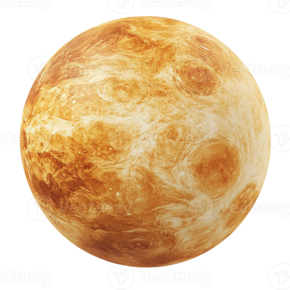 View of the planet Venus captured in high detail png