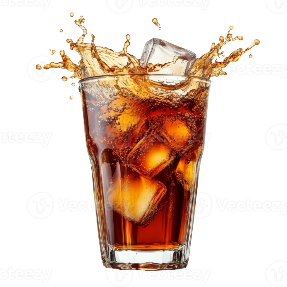 Chilled drink with ice cubes png