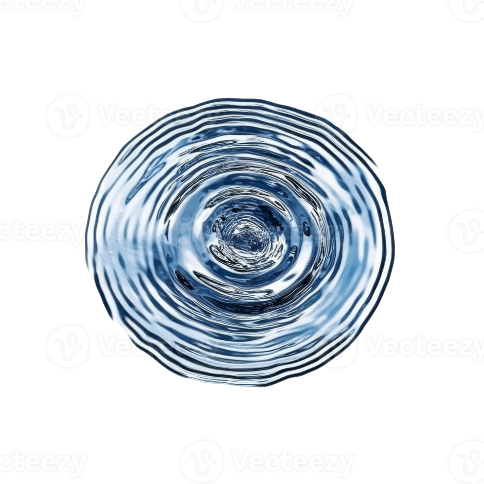 Ripples expanding in clear water png