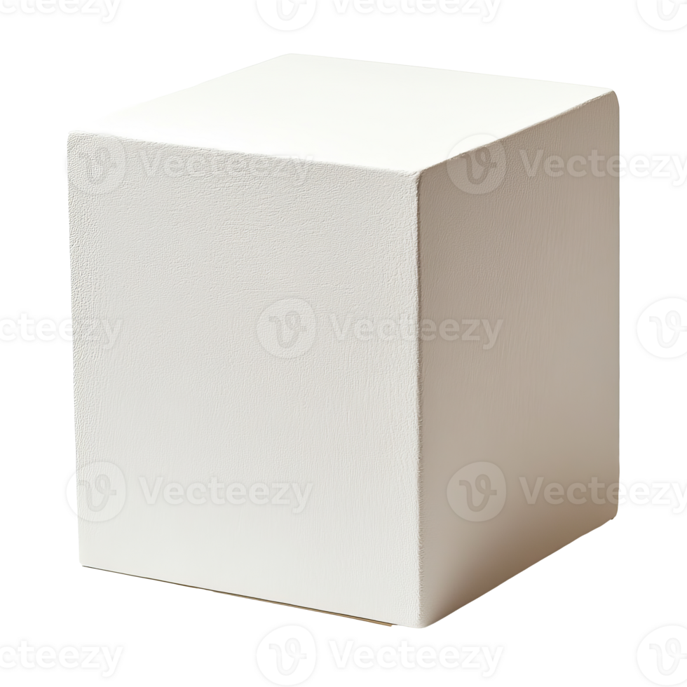 Versatile white display cube png