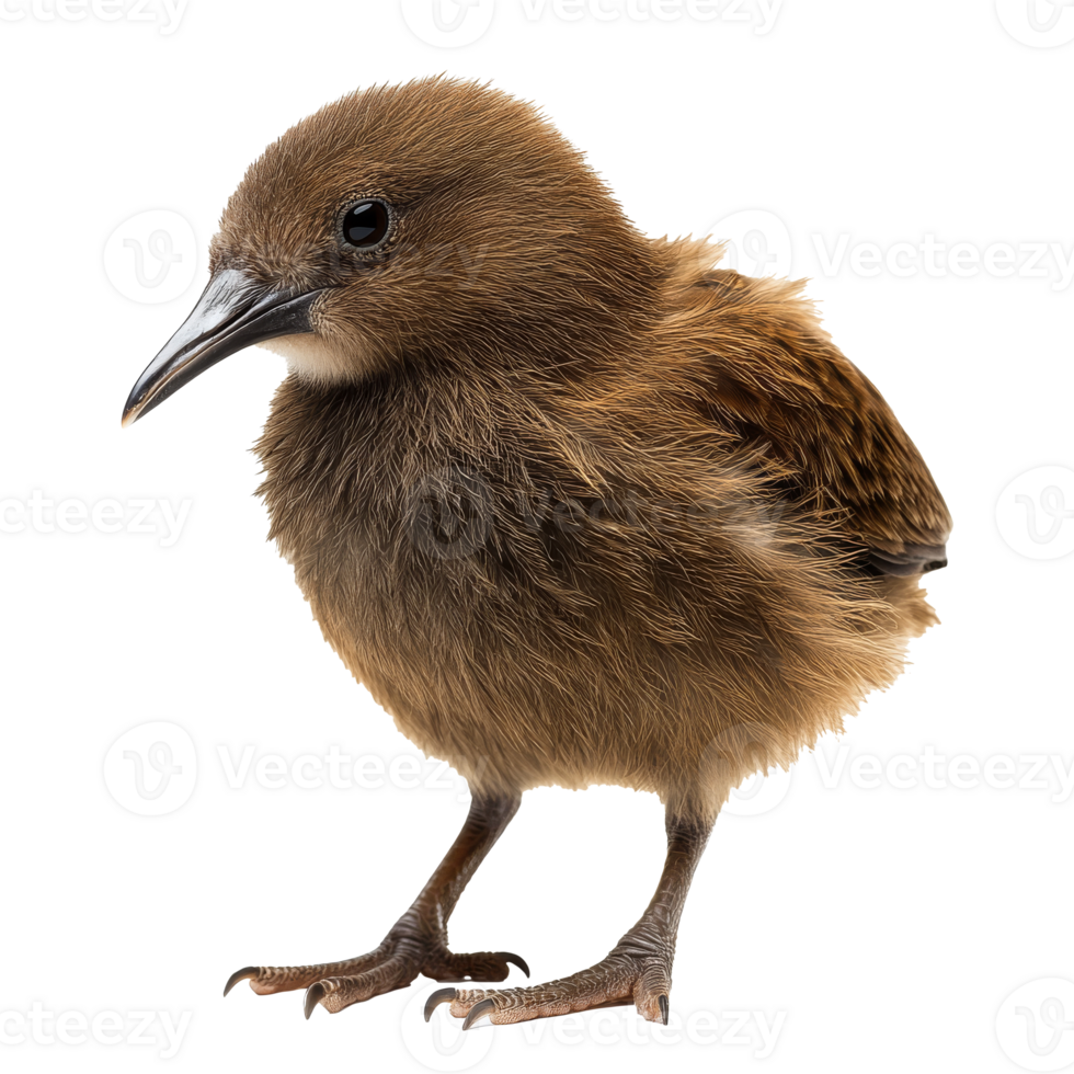 Young bird standing gracefully on soft surface png