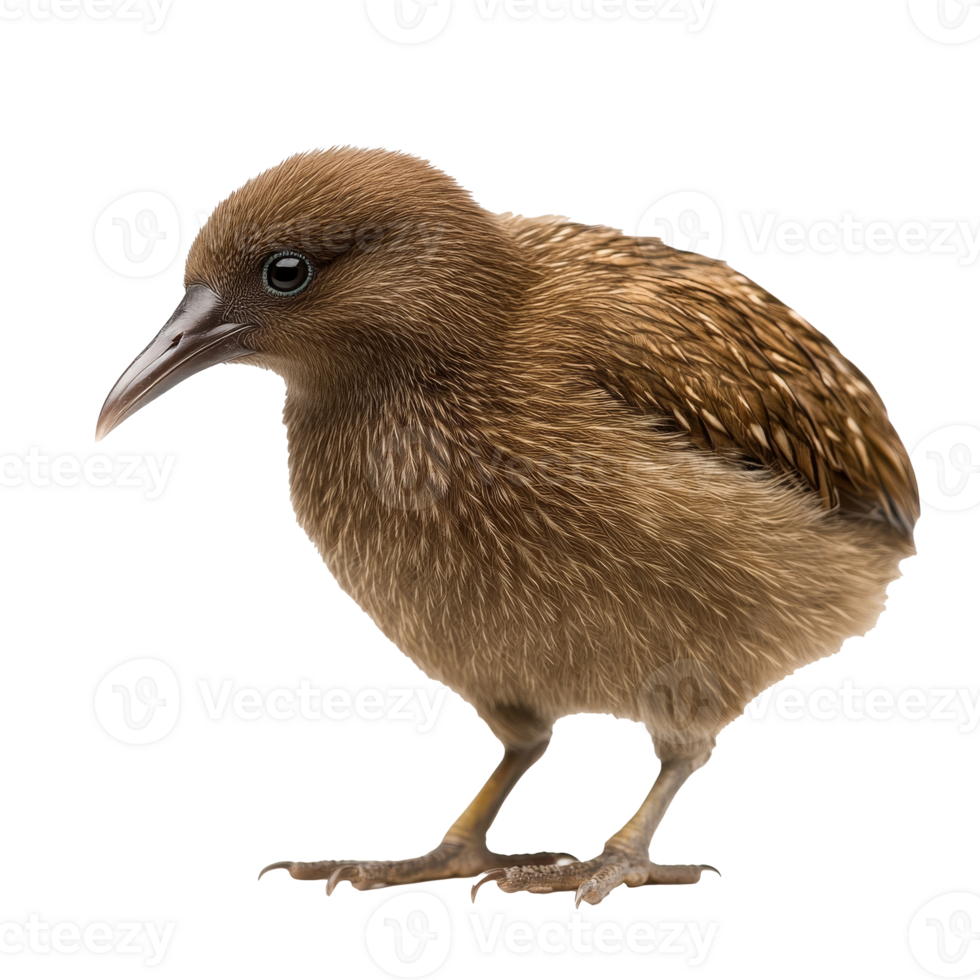Young brown bird with soft feathers outside png