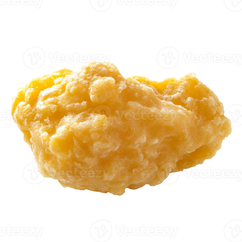 Golden fried chicken on white png