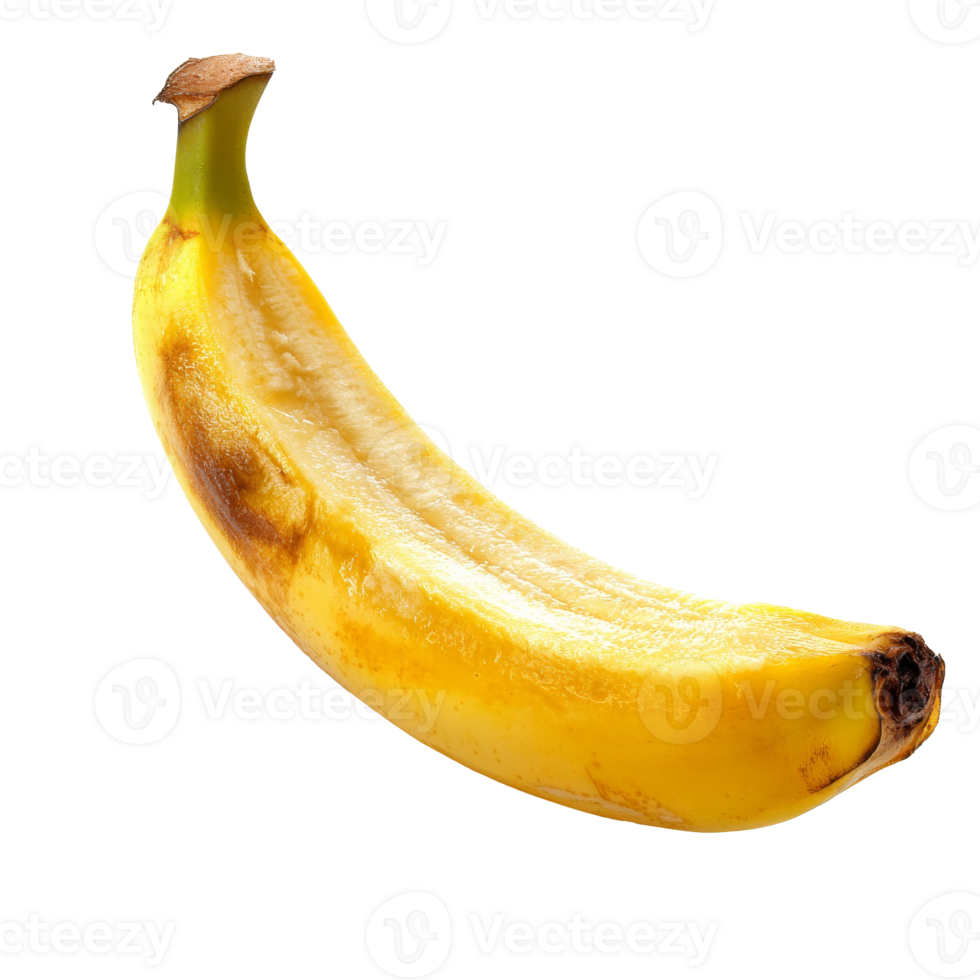 Jaune banane repos sur une blanc Contexte png