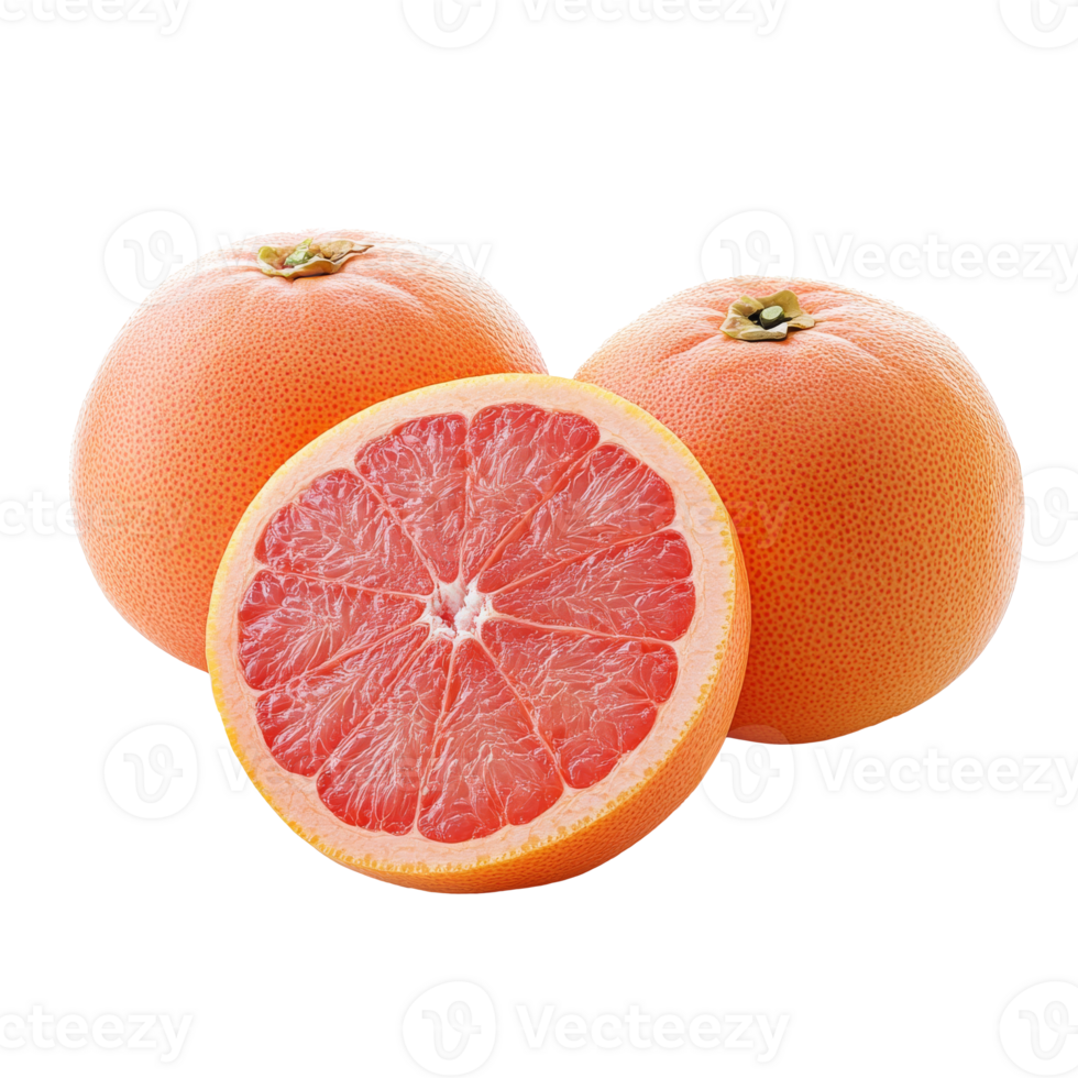 Sliced grapefruit display arrangement png