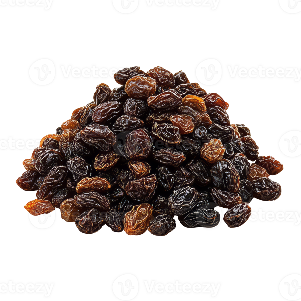 Freshly harvested raisins stacked neatly in a pile png