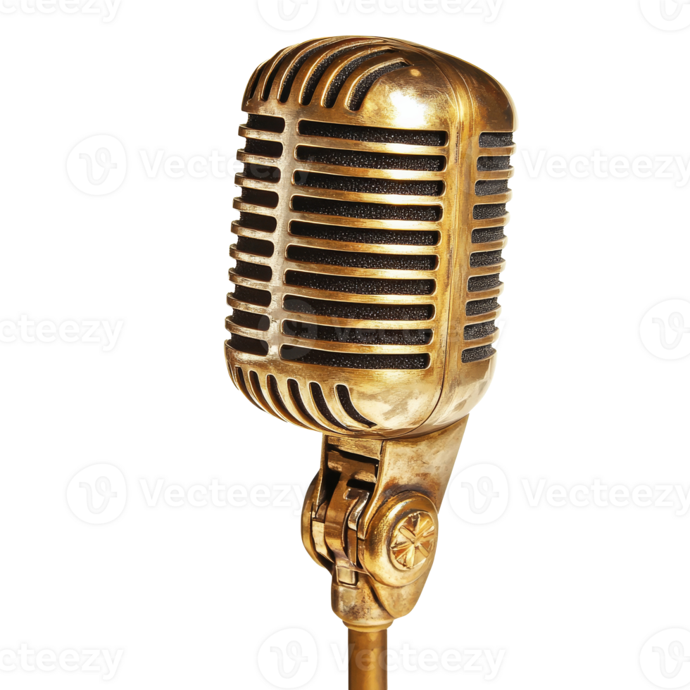 Vintage mic ideal for todays performances png