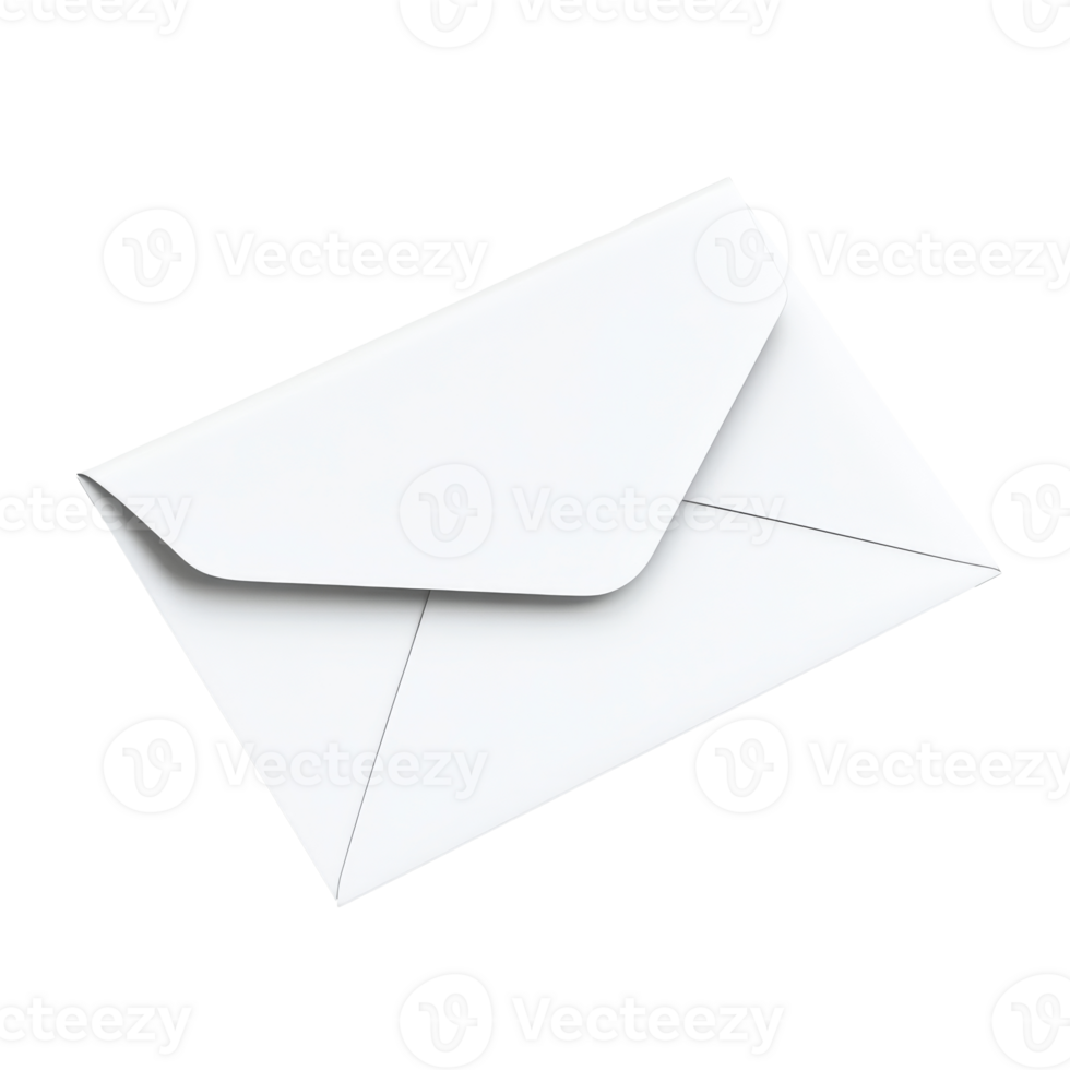 White envelope on a clean surface png