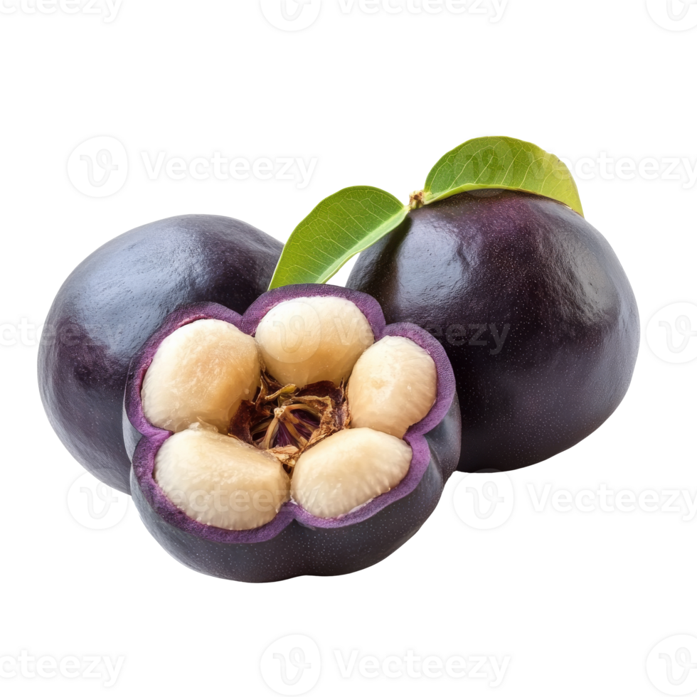 Vibrant fresh mangosteen fruit png